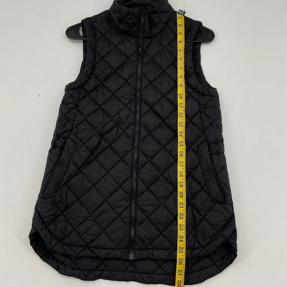 Athleta Whisper Featherless Vest Black Quilted Puffer Full Zip XS - Picture 2 of 10